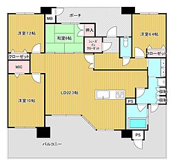 エイリックスタイル行橋駅前ザ・テラス 4LDKの間取図画像