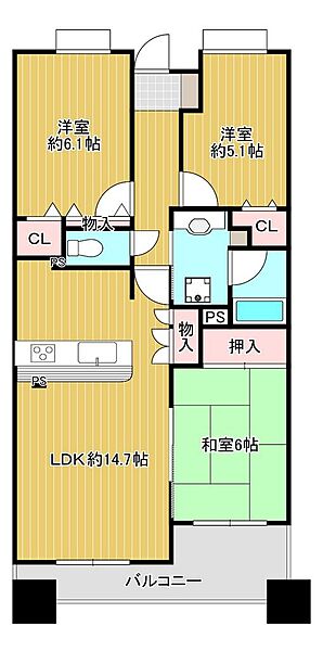 間取りを拡大表示