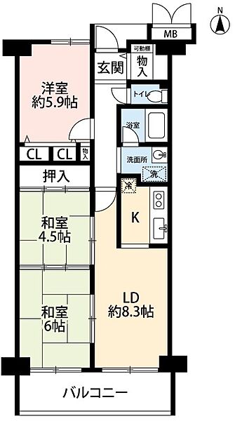 間取りを拡大表示