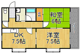 兵庫県伊丹市平松6丁目（賃貸アパート2LDK・2階・46.72㎡） その2