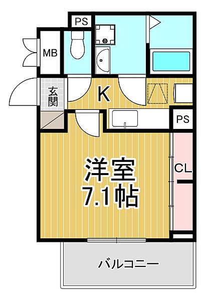 兵庫県宝塚市川面1丁目(賃貸アパート1K・1階・25.83㎡)の写真 その2