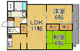 西宮グランドハイツ2  ｜ 兵庫県西宮市中屋町（賃貸マンション2LDK・1階・58.46㎡） その2