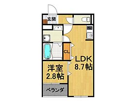 兵庫県宝塚市清荒神3丁目（賃貸アパート1LDK・3階・29.34㎡） その2