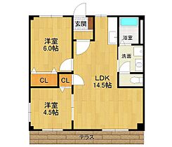 メロディハイツ  ｜ 兵庫県宝塚市安倉南1丁目（賃貸アパート2LDK・1階・53.00㎡） その2