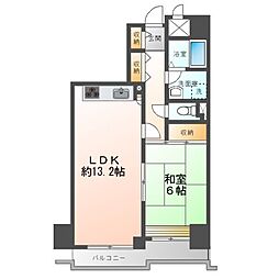 ヴェルディーラ 1LDKの間取図画像