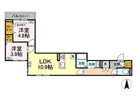 (仮)Ｄ-ＲＯＯＭ南篠崎町  ｜ 東京都江戸川区南篠崎町４丁目90-2（賃貸アパート2LDK・3階・48.17㎡） その1