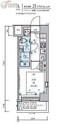 リヴシティ横濱石川町 2階1Kの間取り