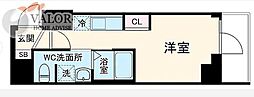 S-RESIDENCE横濱阪東橋 9階1Kの間取り