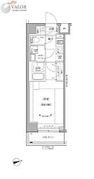 RELUXIA GRANDE 川崎 1Kの間取図画像