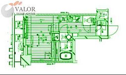 メインステージ横濱伊勢佐木3 1Kの間取図画像