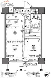 ZOOM横浜 1LDKの間取図画像