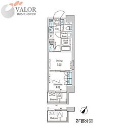 ParkAxis横濱大通り公園 1DKの間取図画像