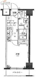 グリフィン横浜・山下公園弐番館 1Kの間取図画像