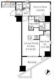 スターヒルズ関内 1SLDKの間取図画像