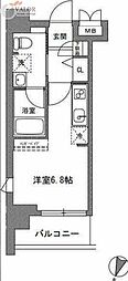 TLRレジデンス川崎大師 ワンルームの間取図画像