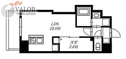 リヴシティ横濱末吉町弐番館 1LDKの間取図画像