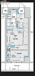 フェリズ横浜関内 1LDKの間取図画像