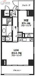 ロジュマン湘南 1LDKの間取図画像