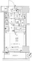 イアース横濱関内 ワンルームの間取図画像