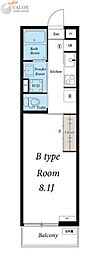 リブリ・ローズヒル 1Kの間取図画像