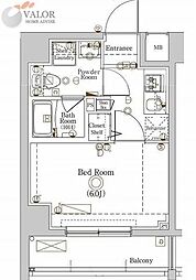 Raffistar川崎大師2 1Kの間取図画像