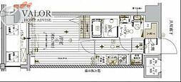 メインステージ東神奈川 1Kの間取図画像