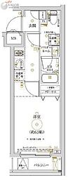 LUMEED横濱山手 1Kの間取図画像