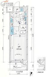 メインステージ横濱黄金町 1Kの間取図画像