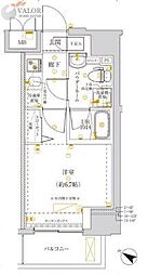 クラリッサ新川崎 1Kの間取図画像