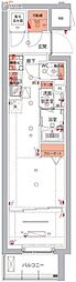 ハーモニーレジデンスパレスフロント 1LDKの間取図画像