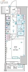 ジェノヴィア川崎7 1Kの間取図画像