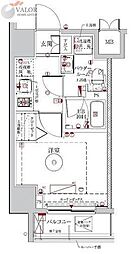 LUMEED横濱南 1Kの間取図画像