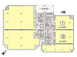 新横浜テックビルB館の間取図画像