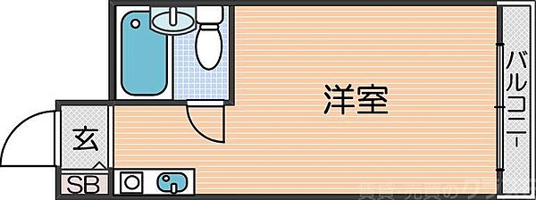 清水丘マンション ｜大阪府大阪市住吉区清水丘2丁目(賃貸マンション1R・3階・14.90㎡)の写真 その2