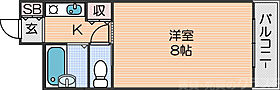 アンビション大阪  ｜ 大阪府大阪市住之江区御崎6丁目（賃貸マンション1K・6階・23.05㎡） その2