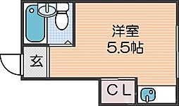 信和ビル ワンルームの間取図画像