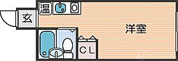 パシフィック新今宮 ワンルームの間取図画像