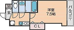 Luxe我孫子 1Kの間取図画像
