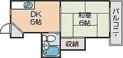 BS第10ハイツ 1DKの間取図画像