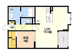 レトワール今川 1LDKの間取図画像