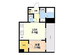 ＳＨＭプリミエール鳥飼八幡宮 1階1LDKの間取り