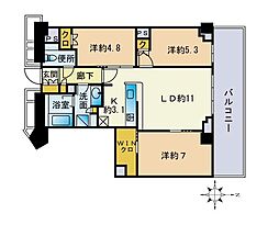 間取図画像 3LDK
