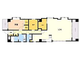 グレースメゾン六本松 1LDKの間取図画像