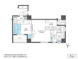 CLUBNEXUS大濠西 1LDKの間取図画像