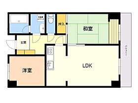 シャンボール大名Ｂ 1202 ｜ 福岡県福岡市中央区大名２丁目10番2号（賃貸マンション2LDK・12階・61.08㎡） その2