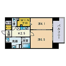 間取図画像 2K