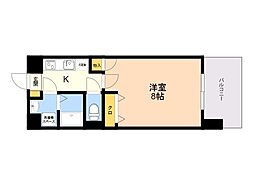 サヴォイラ・マリーナドゥハカタ 1Kの間取図画像