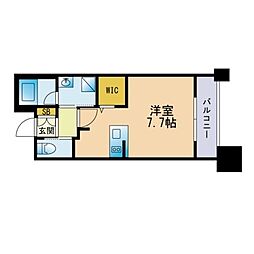 エンクレスト呉服町 1Kの間取図画像