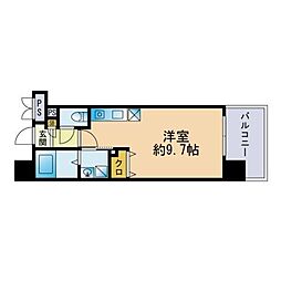 アーバンパーク天神東 ワンルームの間取図画像