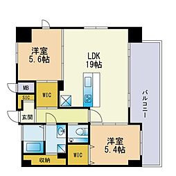 間取図画像 2LDK